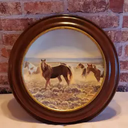 Proud Sentinels of the American West "Youngblood" Collectors Plate Horses