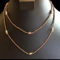 Vintage Seed & Crystal Necklace