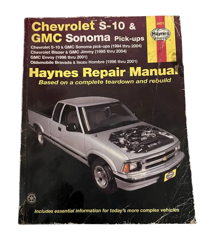 Vtg Haynes Repair Manual Chevrolet S-10 & GMC Sonoma Pick Ups Blazer Jimmy 1994-2004 24071 GC