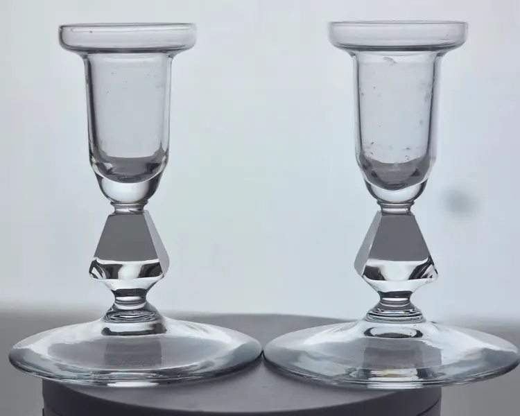 Bryce Brothers Aquarius crystal candle sticks