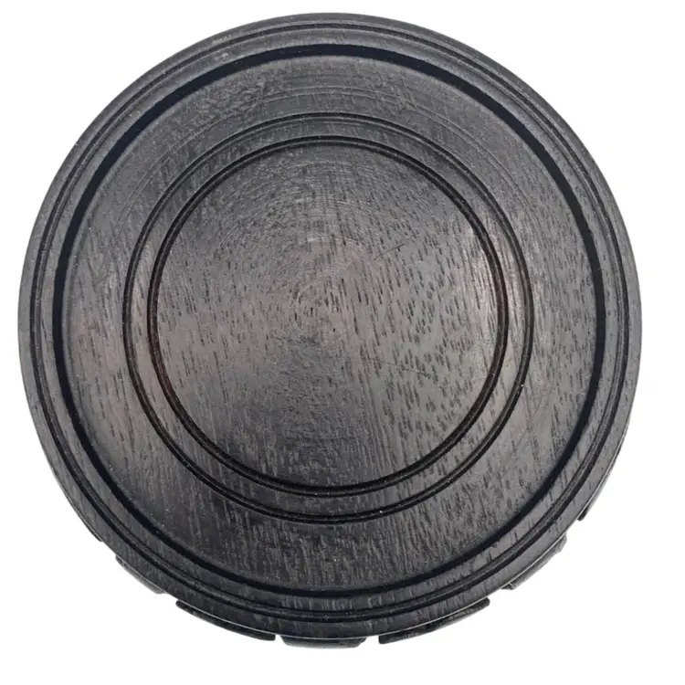 Chinese Vase/Figurine Stand/Base, Carved Wood, 4" Display & 5.25" Wide, MINT