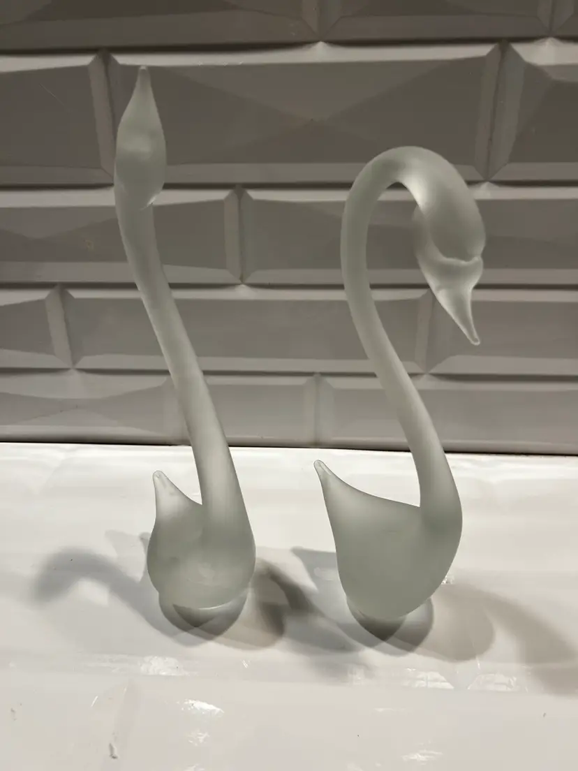 Satin Glass MCM Swans