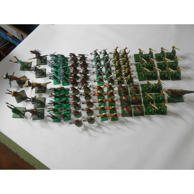 Black Orc games Hundred Kingdoms Outkast x104 painted dinosaurs