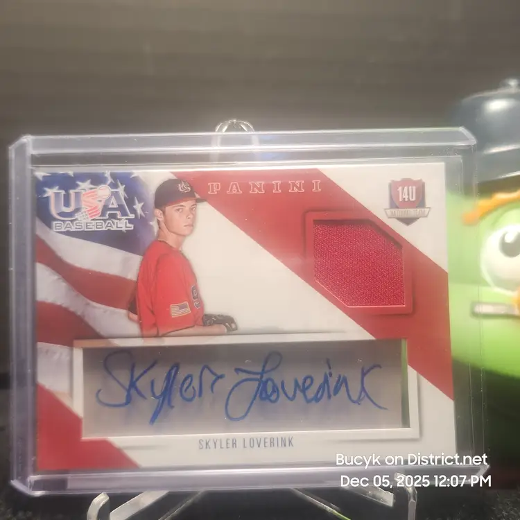 2015 Team USA Relic Auto - Skyler Loverlink Chandler-Gilbert Community College 45/50