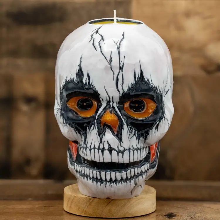 GLOW CANDLE: JS-3000-STONE FACE SMILE