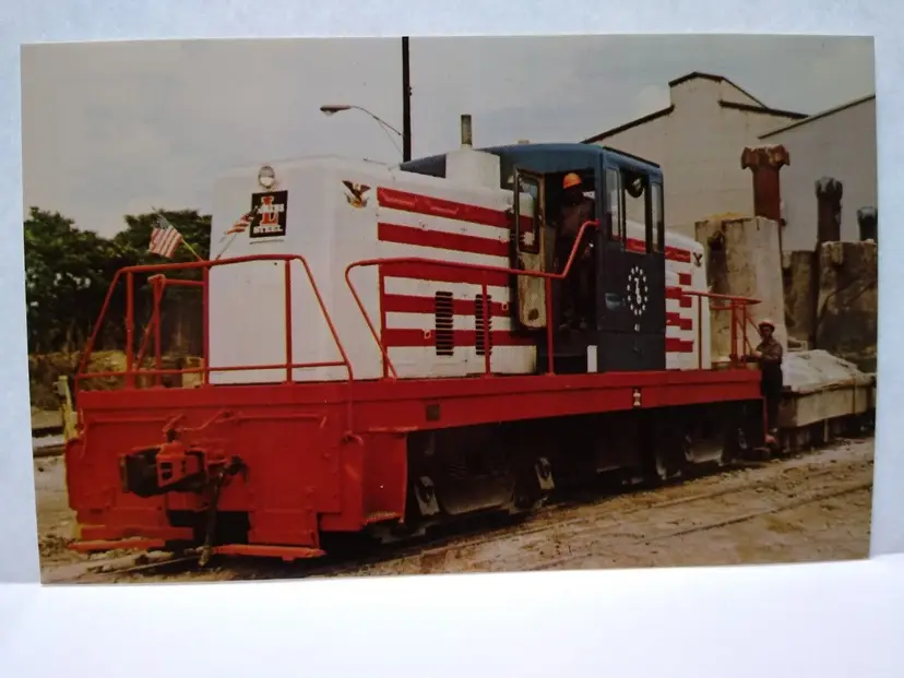 Railroad Postcard Train Locomotive Lukens Steel Company Spirit Of 76 Patriotic
