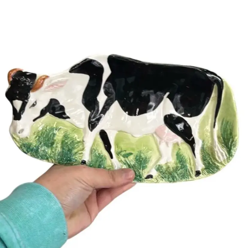 Vintage Cow plate made in Italy