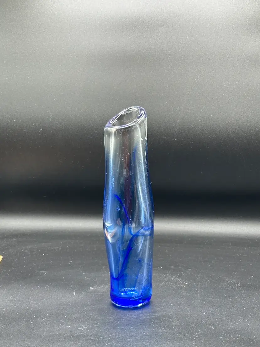 Studio Hand Blown Art Glass Vase