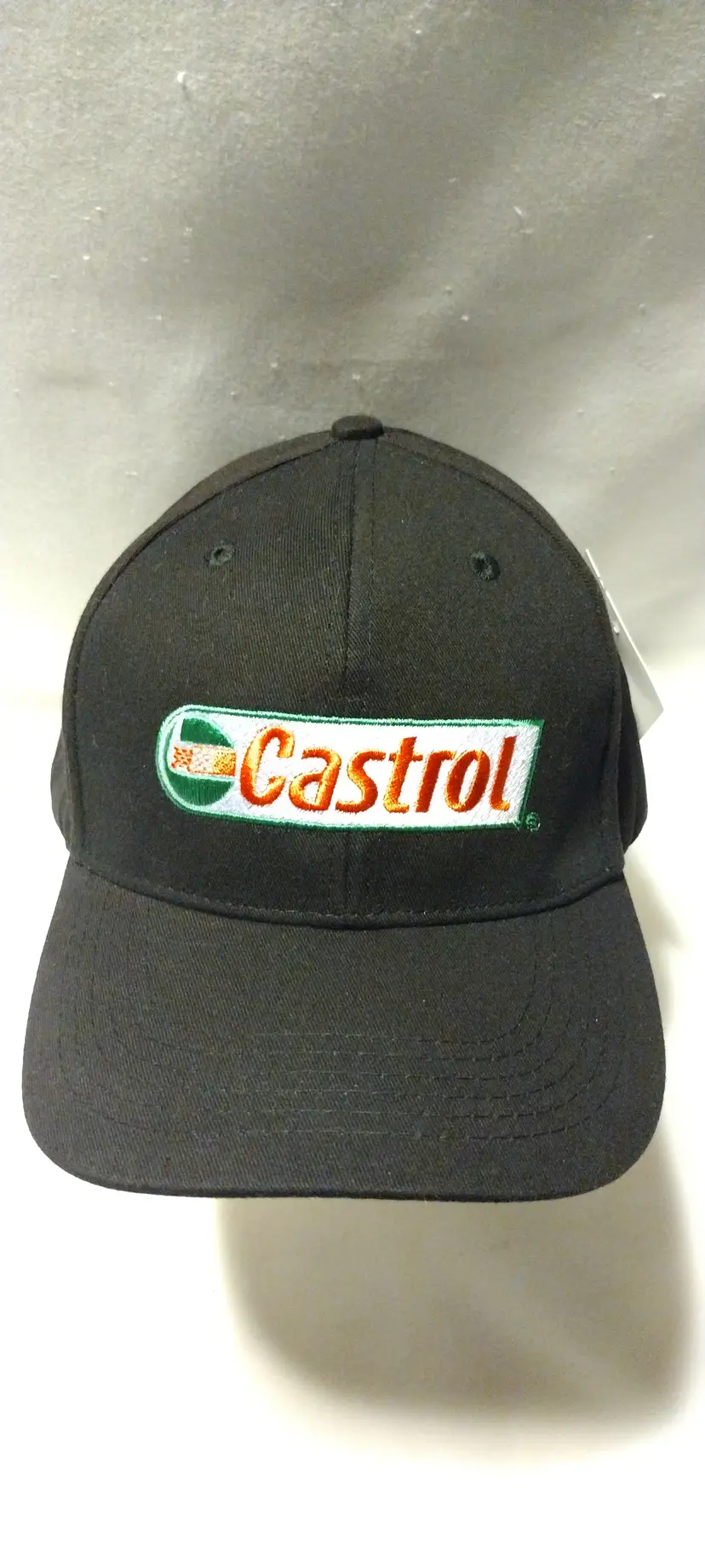 CASTROL Black Adjustable Back Baseball Hat Cap Unisex NWT