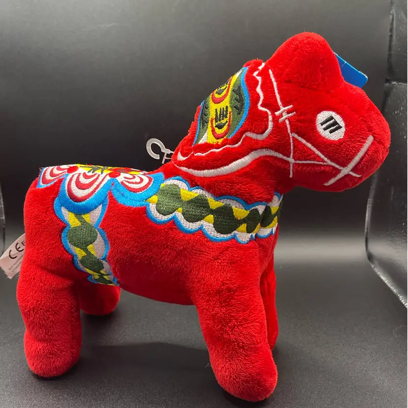 Plush Dala Horse, New With Tag