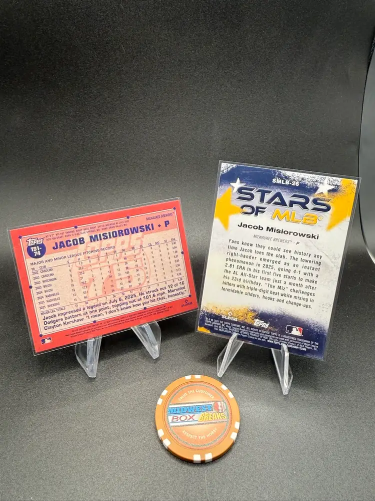 Jacob Misiorowski RC Lot 2026 Topps Milwaukee Brewers