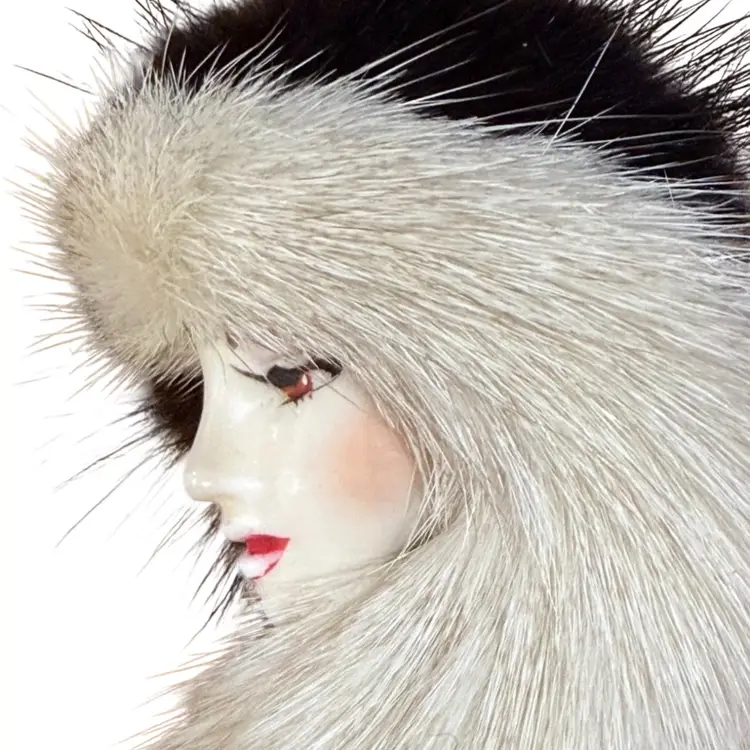 Lady Mink Brooch Beautiful