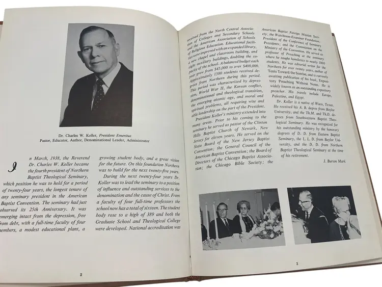 1962 Northern Baptist Theological Seminary & College Yearbook Chicago IL Vintage