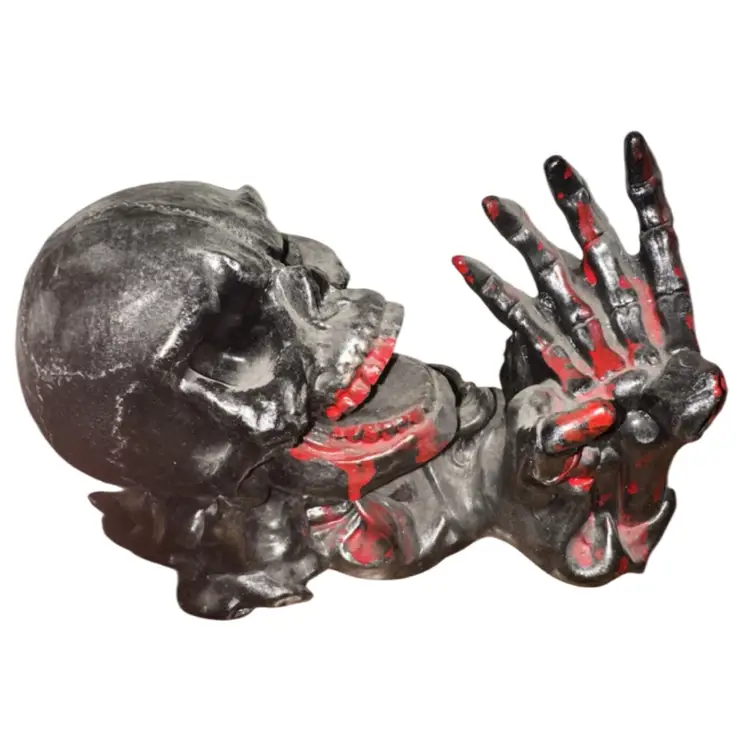 Skull Wine Bottle Holder Halloween Decor