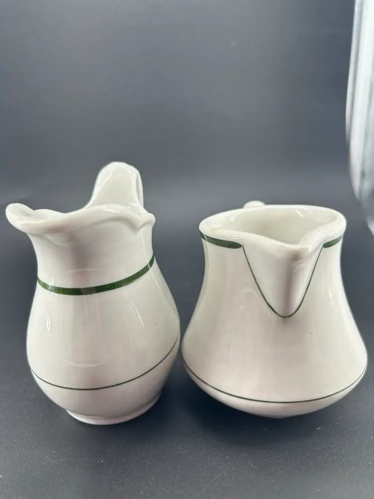 PAIR OF RESTAURANT WARE PITCHERS