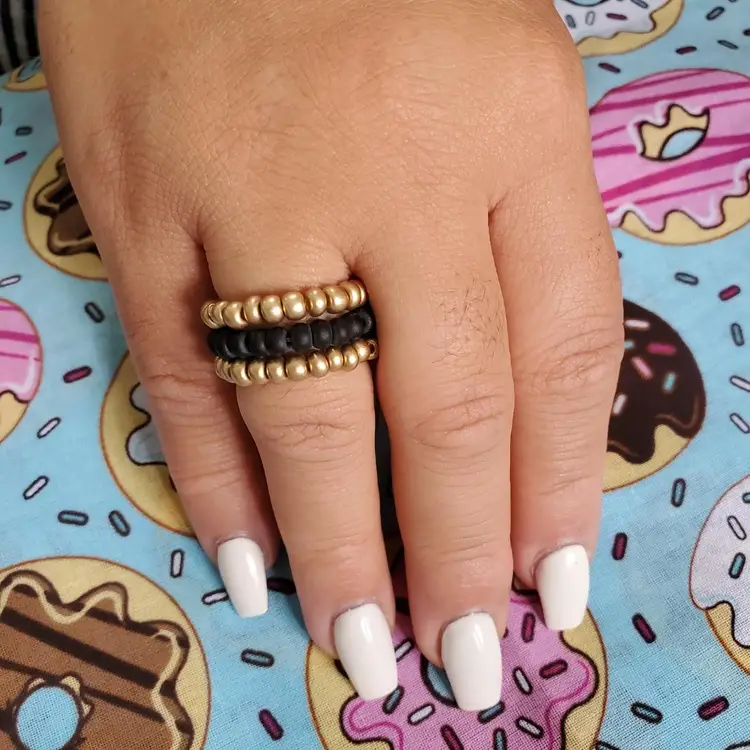 Seed Bead Flexible Ring Set - Treats With An Edge