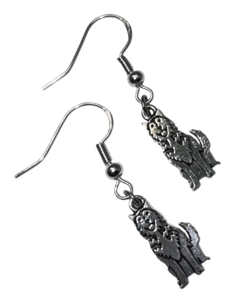 Husky Dogs Shaped Charm Handmade Dangle/Fishhook Earrings