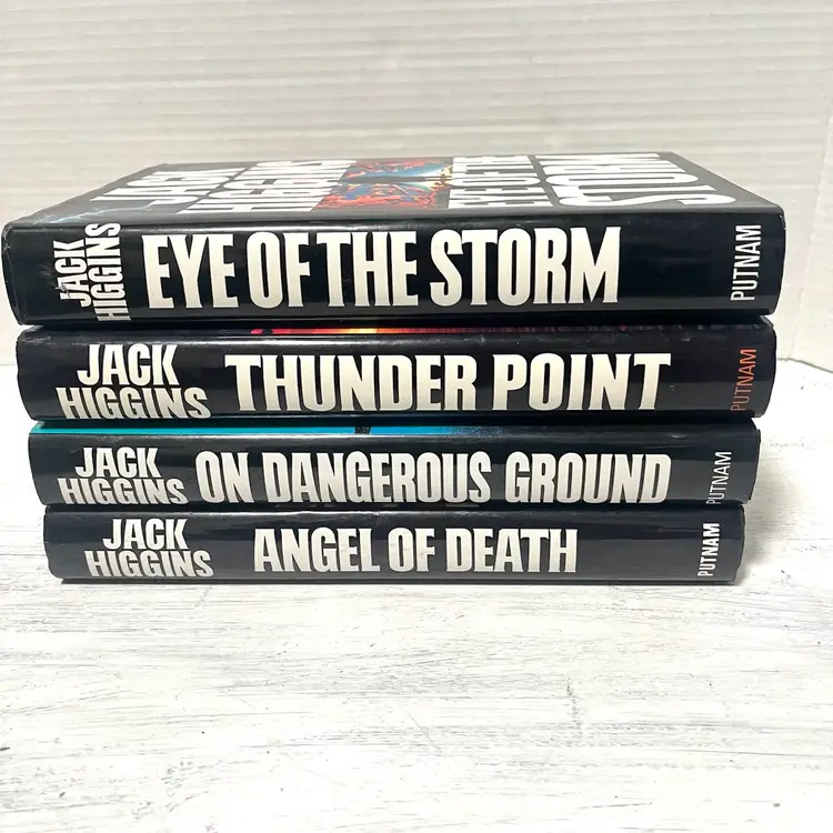 Sean Dillon Series Lot Of 4 Books Jack Higgins Hardcover w/DJ, Putnam 1992-1995
