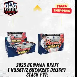 ZB 2638: 2025 Bowman Draft 1 Hobby/2 Breakers Delight Stack PYT 12