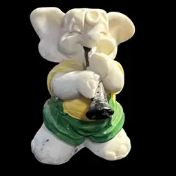 Vintage 1994 Signed J.C. Miniature Anthropomorphic Musical Elephant 🐘