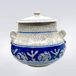 Antique Dedham Pottery Sugar Bowl