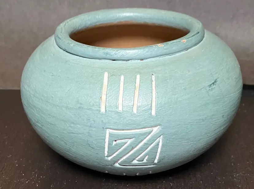 VTG Southwestern Native American Art Pottery Seed Pot