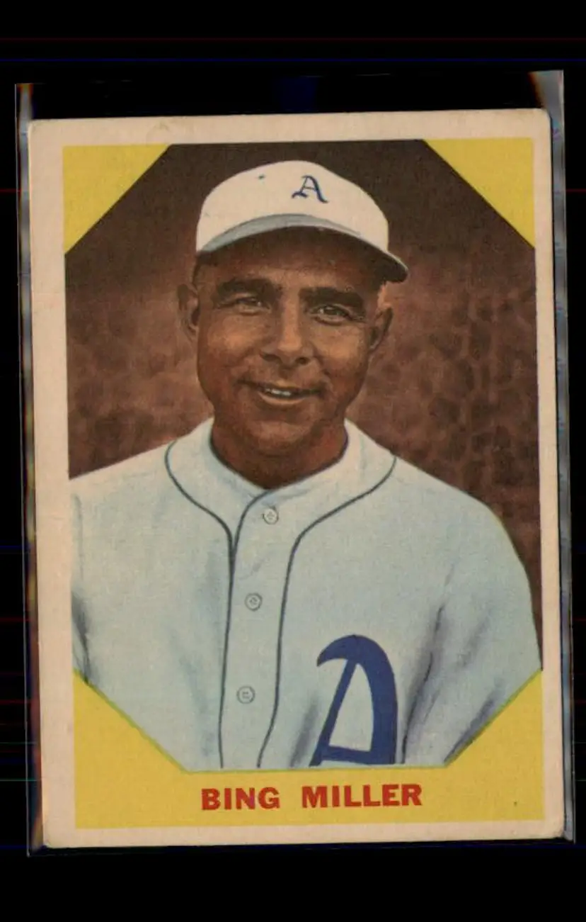 1960 Fleer Baseball Greats #39 Bing Miller - (pk2) -