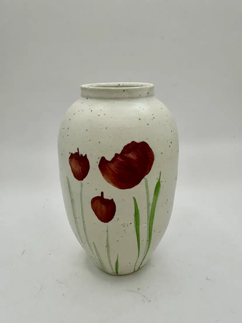 Art Pottery vase hand made in Israel Batya Erdstein Tulip