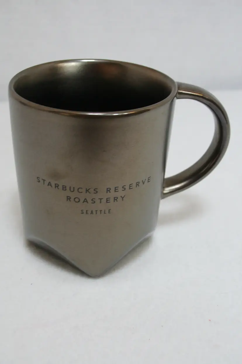 Starbucks Seattle Reserve Roastery 2017 16 oz dk Bronze Coffee Tea Bevel Mug Cup