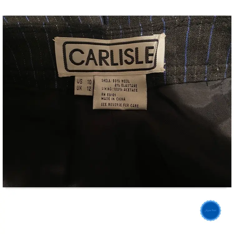 PINSTRIPE WOOL Dress Pants