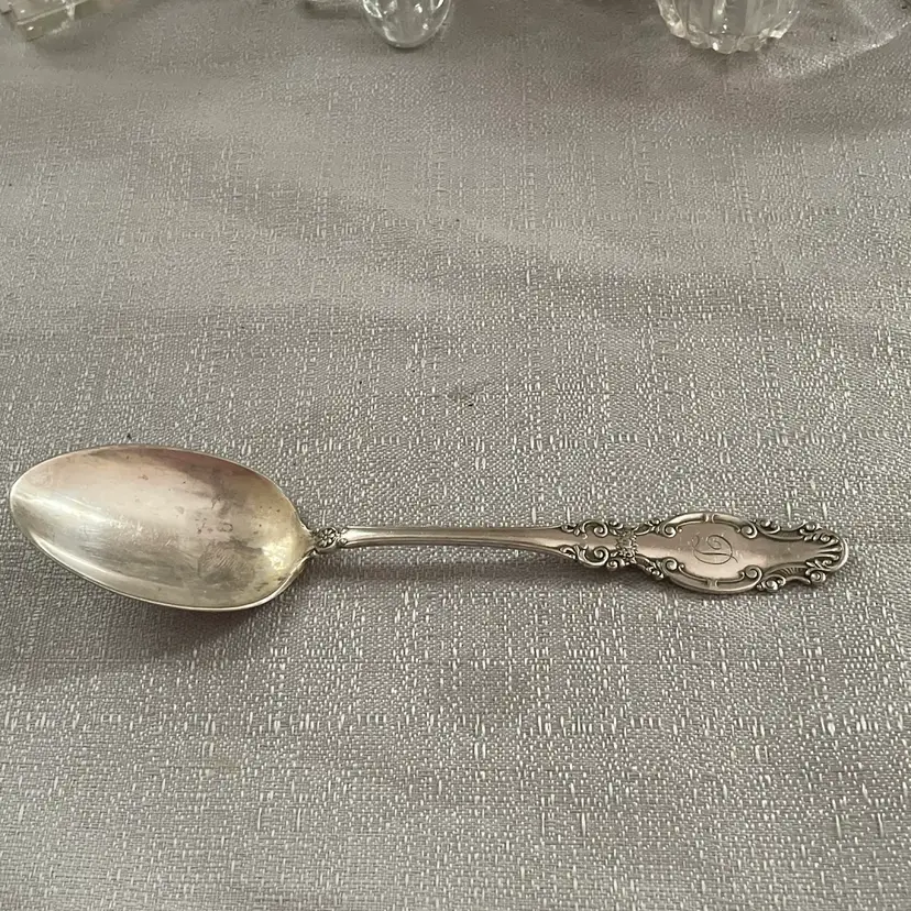 Old Botsford Sterling Traditional Serving Spoon Mono 1.6 Oz