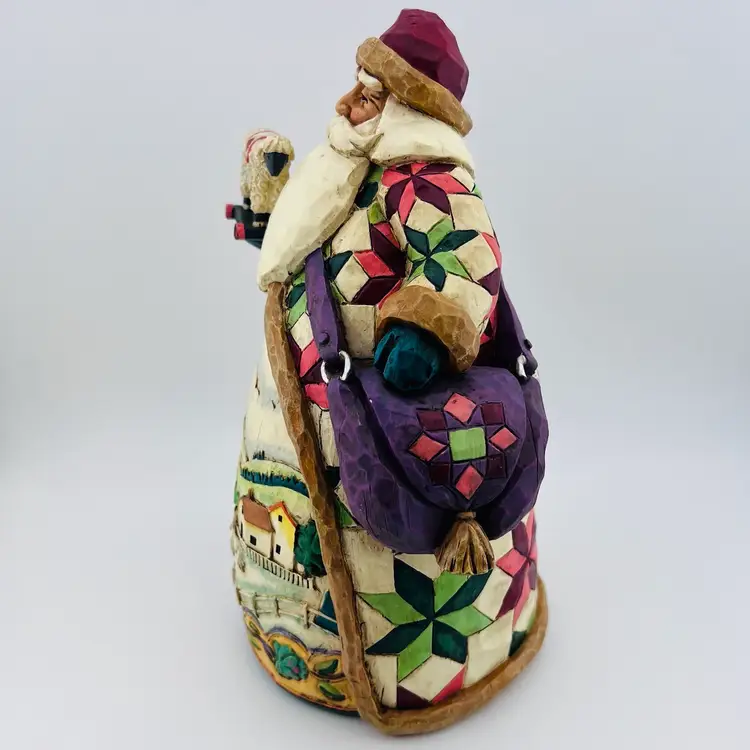 For The Santa Fan! 🎅🏼 🎁 Vintage Jim Shore 2003 "O'er The Fields We Go" 9.5”