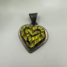Sterling Silver 950 Heart Pendant