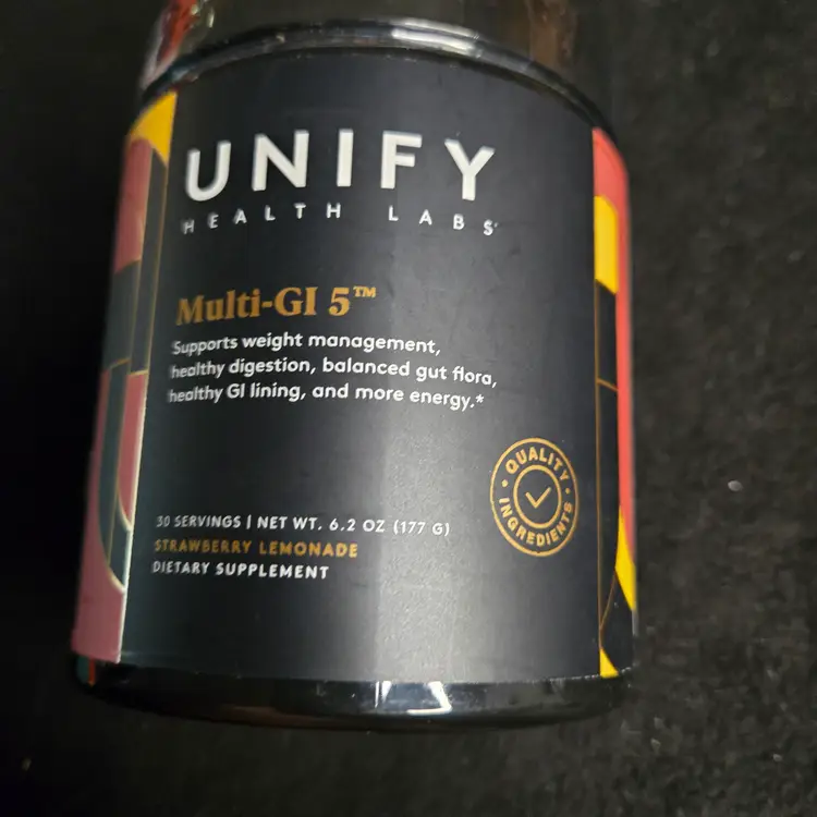 Unify Health Labs Multi-GI 5, a dietary supplement.