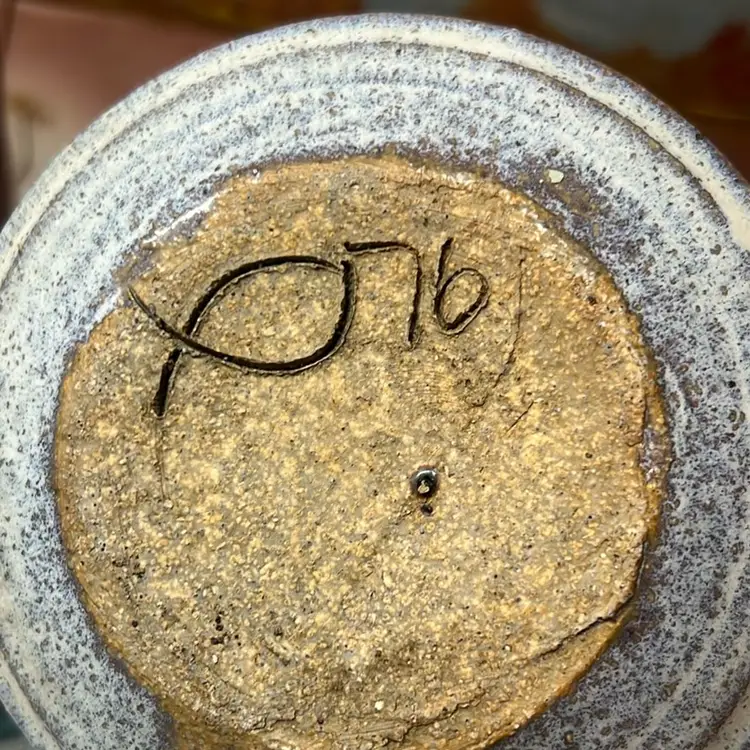 Gorgeous Blue Studio Pottery Flower Pot