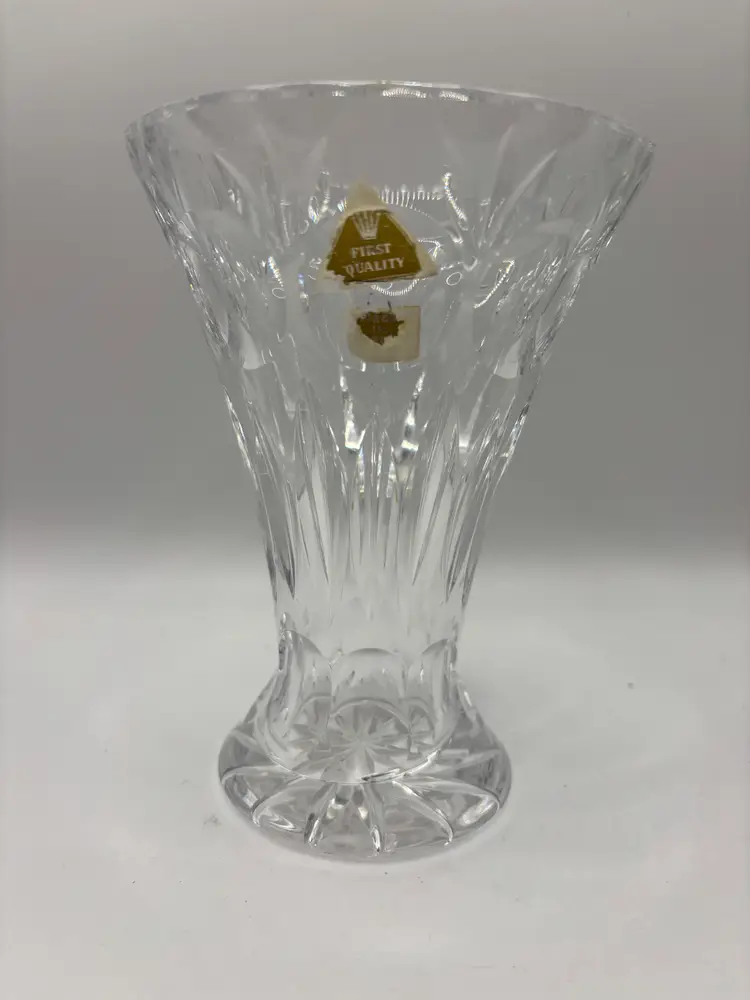Vgt Lead Crystal Nachtmann Vase 6"