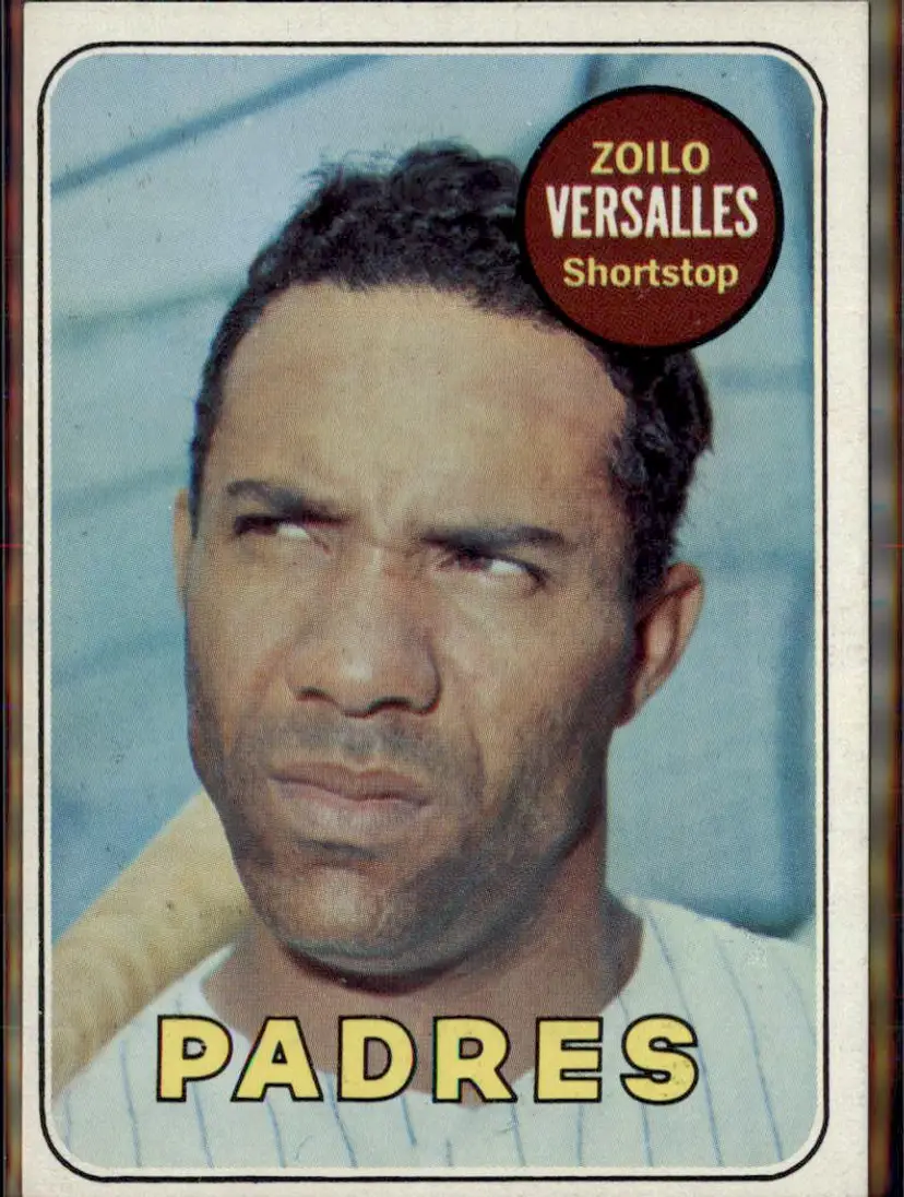 1969 Topps #38 Zoilo Versalles - (pk3) - San Diego Padres