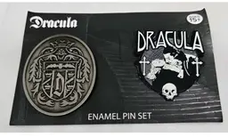 NECA Dracula Enamel Pin Set Jewelry Halloween