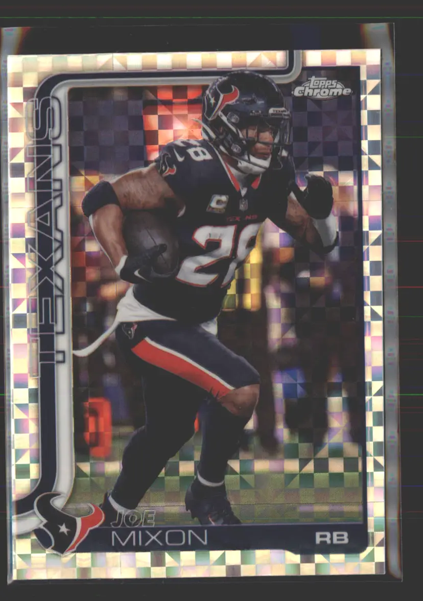 Joe Mixon 2025 Topps Chrome X-Fractor #120 - (142) - Houston Texans