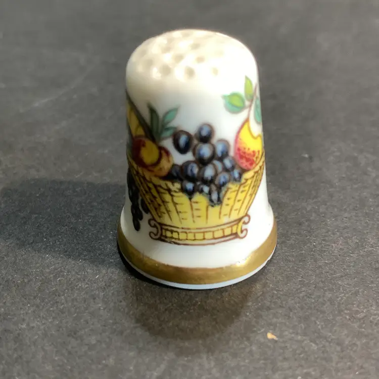 Crown Staffs Bone China Thimble