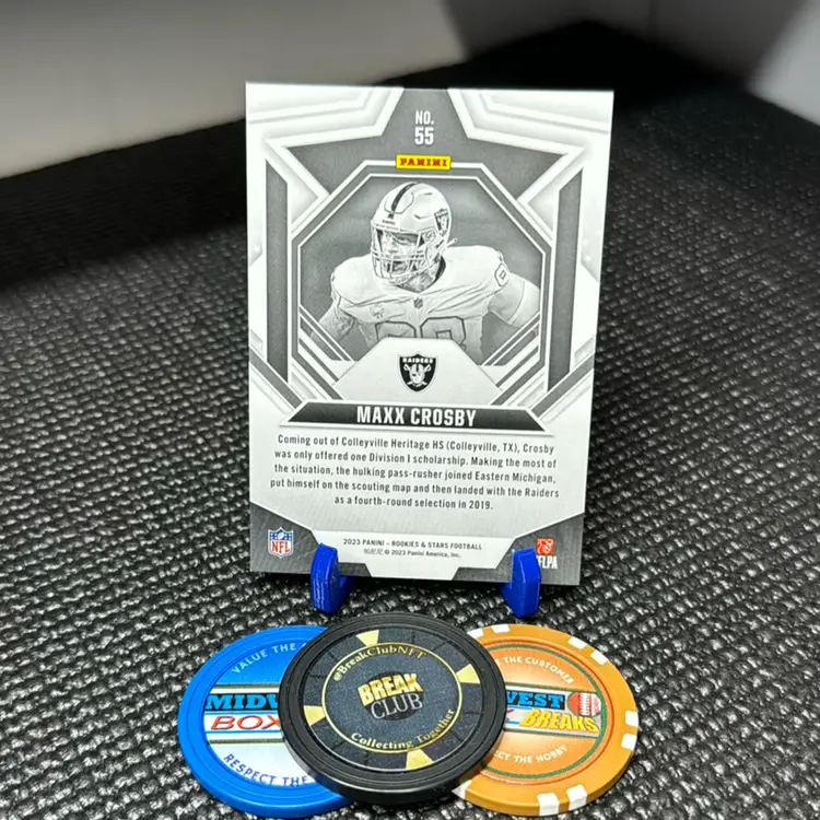 2023 Maxx Crosby Orange Foil 029/199 Rookies And Stars Las Vegas Raiders