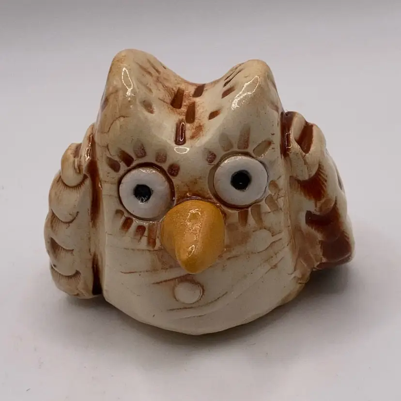 Whimsical Owl Figurine! 1 3/4” Tall!