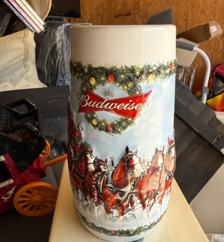   Budweiser Vintage Beer Steins Garage Sale Items 