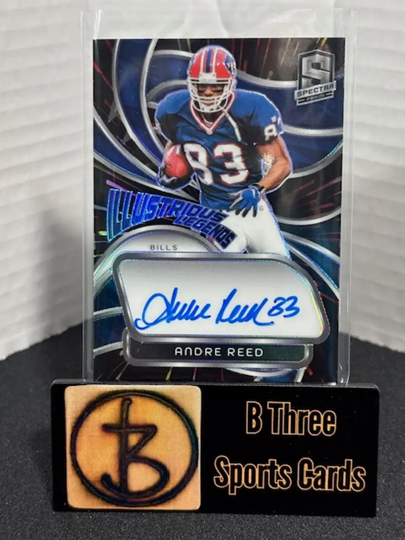 ANDRE REED 2024 Spectra #IL-ARD Prizm Illustrious Legends Auto /75 Bills A0880