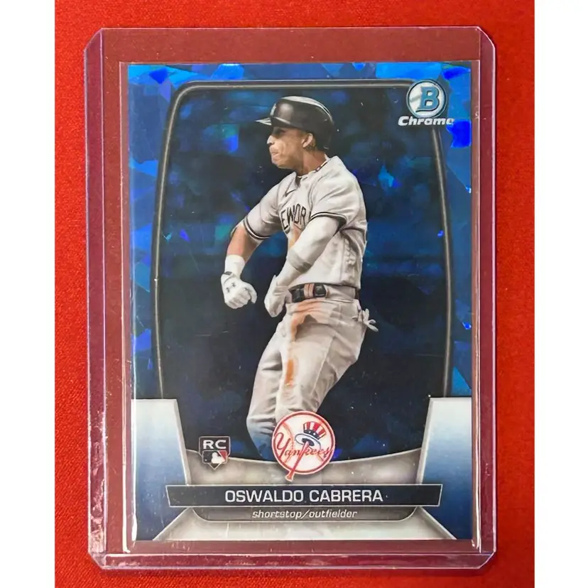 Oswaldo Cabrera 2023 Bowman Chrome Sapphire New York Yankees