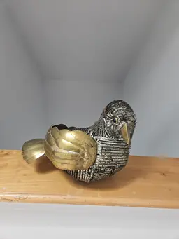 Folkart tim/aluminum bird