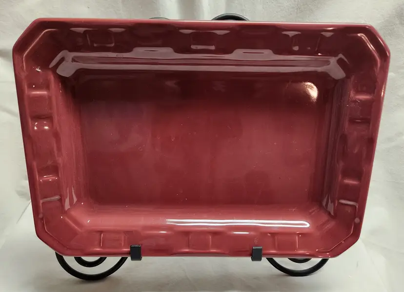 Longaberger Pottery Woven Traditions Large Rectangular Tray