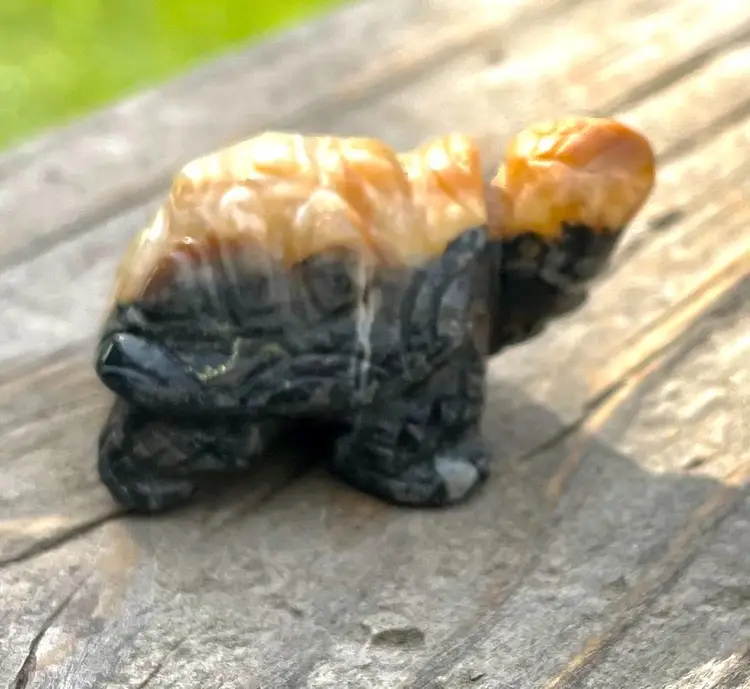 Carved Amazonite Turtle