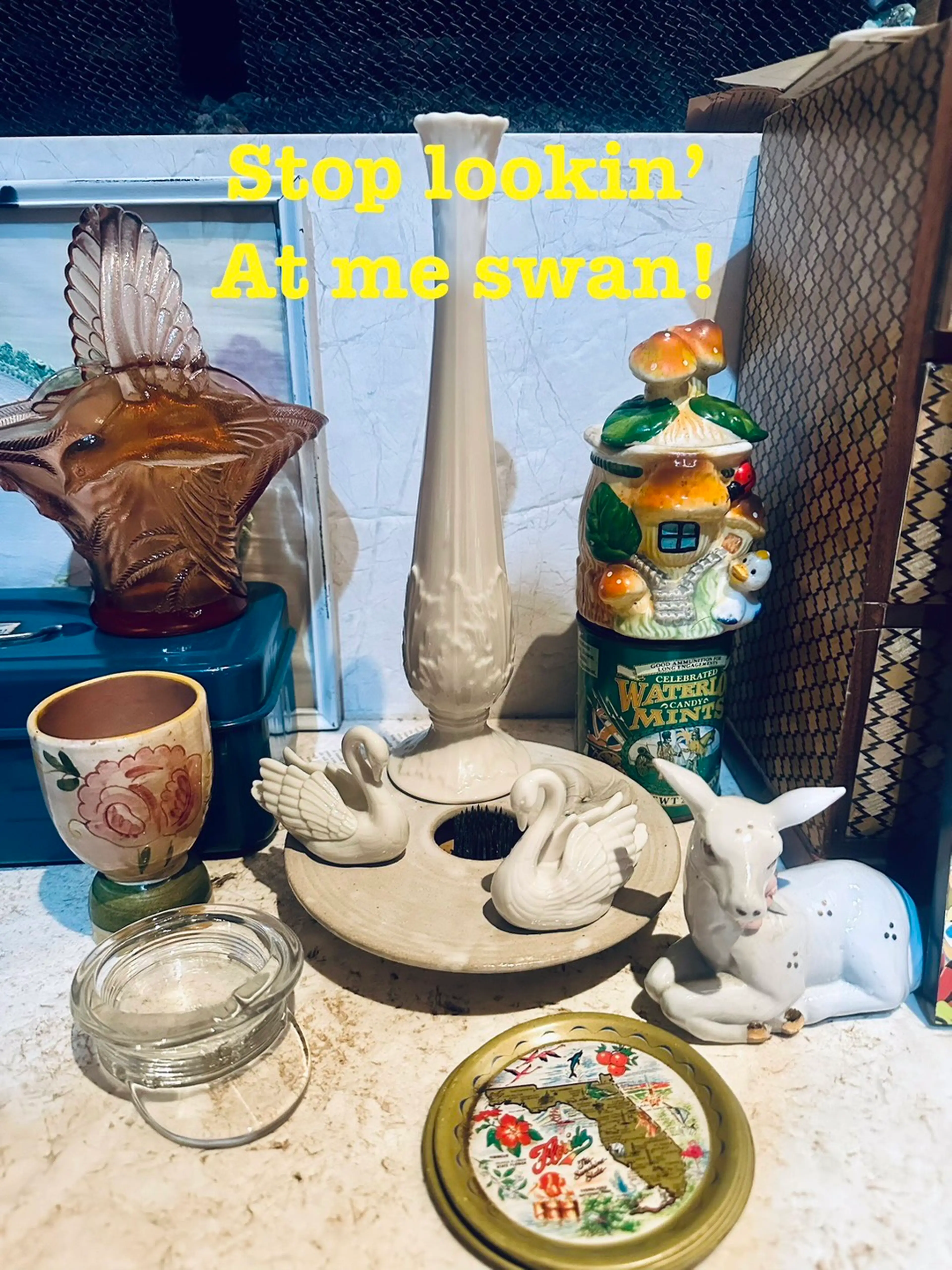 Lenox Swans And At Last Some Creamers And Toothpick Holders! 