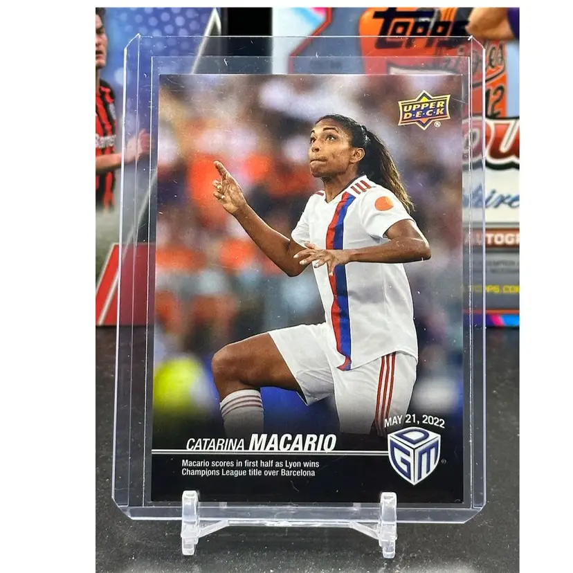 Catarina Macario 2022 Upper Deck Game Dated Moments Soccer Card
